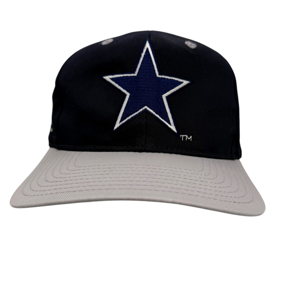 Vintage Eastport Team NFL Dallas Cowboys Snapback Hat Navy Blue Grey Star Logo